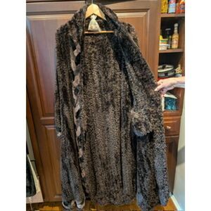 Paula Lishman Knit Fur Genuine Beaver Fur Coat Jacket Size Medium